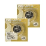 2 Renata 371 SR920SW Mp - E batteries Argent Oxyde 1.55V Suisse Fabriqué Exp