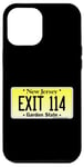 Coque pour iPhone 12 Pro Max Sortie 114 de plaque d'immatriculation New Jersey NJ GSP Parkway