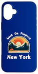 Coque pour iPhone 16 Plus Lost On Purpose Tenue de voyage de vacances New York