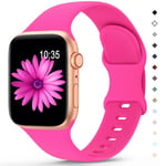 Higgs Silicone Bracelet Compatible avec Bracelet Apple Watch 40mm 41mm 38mm 44mm Ultra 2 49mm 45mm 46mm Femme, Bracelets Soft Silicone Sports pour iWatch Series (42mm 10) 9 SE/2 8 7 6 5 4 3 2 1