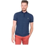 Polo Le Temps des Cerises  Polo Homme Lucas Indigo Bleu