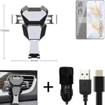 Car holder air vent mount for Honor 90 cell phone mount