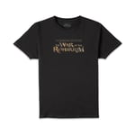 Lord Of The Rings The War of Rohirrim Cinematic Logo Unisex T-Shirt - Black - 3XL