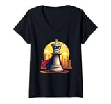 Womens Superhero Chess King Kids Children Boys Hero Lover Master V-Neck T-Shirt