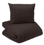 Hotell Påslakan Mirage Satin Choklad Enkeltäcke 150x210 Redlunds