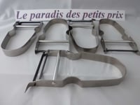 éplucheur , économe , 1 lot de 5 éplucheur inox de France,"CASTOR"