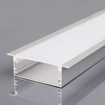 Monteringsset till LED-strip - Diffusor, 2000x50x20mm, Silverhus.