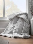 Catherine Lansfield Cosy Diamond Throw - Blush