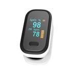 Wancooy Pulse_Oxymeter Fingertip Blood Oxygen Index Detector,Oxygen Index Monitor with Alarm,Read in 8s, SpO2 & PR & Pulse Wave,Auto-Sleep Function,OLED Display for Adults,Kids-nsh Approved (Black B)