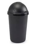 Plastic Black Waste Bin Removeable Shifting Lid Kitchen Rubbish Dustbin 30 L NEW