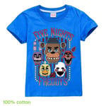 Five Nights at Freddy's FNAF Barn Tee Casual T-shirt Kortärmad Toppar Blue 7-8 Years