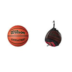 Wilson Evolution Basketball,Brown & Basketball Net, Suitable for 1 Ball, Black, WTB201910