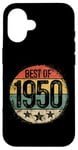 Coque pour iPhone 16 Best Of 1950 Cadeau d'anniversaire 75e anniversaire pour homme femme 75 ans