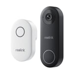 6975253983315 Reolink D340W - 5MP Video Doorbell with Chime, 2.4/5 GHz Wi-Fi, Pe