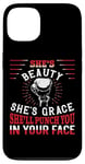 iPhone 13 Boxing Girl Vintage She'S Beauty She'S Grace She'Ll Punch Case