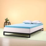 Zinus 3" Gel Memory Foam Mattress Topper, Double