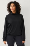 Zizzi - Blus aDubai, L/s, Blouse - Svart