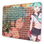 H-at-sun-e Mi-ku Rectangle Non-Slip Rubber Mousepad Gaming Mouse Pad 7 X 8.6 in