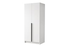 Julissa Garderobe 100 cm - Hvit/Svart Garderober & garderobesystem Hvit,Svart