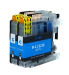 2 Compatible Cyan Ink Cartridge For Brother MFC-J5720DW MFC-J680DW MFC-J880DW