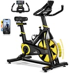 LABGREY Vélo d'Appartement, Vélo de Fitness et d'Exercice d'Intérieur, Résistance Magnétique Ajustable, Écran LCD Silencieux, Guidon et Siège Réglables pour Entraînement Cardio à la Maison