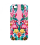 Coque Iphone 7 Iphone 8 Flamant perroquet Tropical exotique fleur geometrique ro