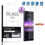 Pour Sony Xperia 1 Verre Trempé Film de Protection - [1 Pièces] Ecran Protecteur pour Sony Xperia 1 / Sony Xperia XZ4 6.5" 2019