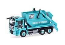 HERPA - Camion avec benne déposable BLACK SHEEP – MAN TGS M 6x2 - 1/87 - HER3...