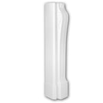 Profhome Decor - Cheminée décorative 164003 Profhome Habillage de cheminée Support de cheminée droit design intemporel classique blanc