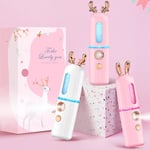 1pc Face Vaporizer Nano Spray Portable Cold Machine Humidi Pink Deer-pink