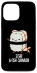 Coque pour iPhone 13 Pro Max Jeu de mots amusant Sushi A-Fish-Cionado