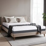 Tanhk - Matelas à mémoire haute densité 20cm, Matelas Double 130x190 Matelas de soutien orthopédique avec mousse d'isolation des mouvements, Une