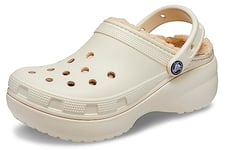 Crocs Classic Platform Lined Clog Bone Size 2 UK Women