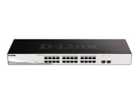 D-Link DGS 1210-26 - Commutateur - intelligent - 24 x 10/100/1000 + 2 x Gigabit SFP - de bureau, Montable sur rack