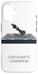 Coque pour iPhone 16 Champion d'échecs pour les amateurs de jeu