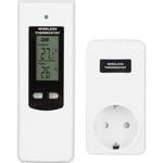 Eosnow - Thermostat enfichable sans fil Thermostat électrique lcd à distance numérique pour chauffage portable Chauffage mural Climatiseur 220V Prise