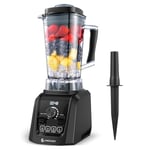 AMZCHEF Blender Smoothie Professionnel, 2000W avec 8 Lames 3D en Acier Inoxydable, 2L, Mixeur Sans BPA - 2500 tr/min - 4 Fonctions Électroniques Prédéfinis - Régulateur à 8 Vitesses