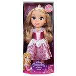 Disney Princess Aurora Doll 14”/ 35cm Tall Includes Royal Reflection Glitter Eyes, Removable Dress, Shoes and Tiara with Long Flowing Hair, Perfect for Girls Aged 3+