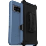 OtterBox Google Pixel 8 Pro Defender Series Case - BABY BLUE JEANS, rugged & durable, with port protection, includes holster clip kickstand