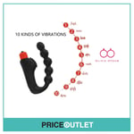 Vibrating Male Prostate Massager Beads Anal Butt Plug Dildo Vibrator Sex Toys