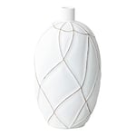 Vase DKD Home Decor Blanc Résine Moderne (22 x 22 x 38 cm)