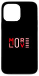 Coque pour iPhone 13 Pro Max Graphisme rouge Red More Love