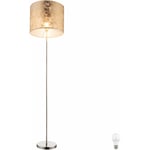 Lampe sur pied pour projecteur de plafond gold salon salle à manger éclairage latéral lampe sur pied pour projecteur de plafond en textile dans un