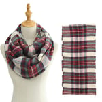 Tartan Echarpe Châle Anneau d'hiver Écharpe Mode Bufanda Cou Enveloppe Solide Unisexe Tricot Snood Cachemire Femmes Écharpes Femme Géométrique Warm-N