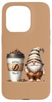 Coque pour iPhone 15 Pro Coffee Gnome And Extra Large Coffee Cup To Go For Barista