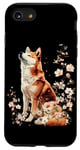 iPhone SE (2020) / 7 / 8 Samurai Akita Dog Sakura Japanese Akita Dog Lover Anime Case