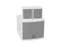 OMNITRONIC Set MOLLY-12A Subwoofer active + 2x MOLLY-6 Top 8 Ohm, white, Komplett ljudsystem vit färg - OMNITRONIC Set MOLLY-12A + 2x MOLLY-6 Top