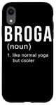 iPhone XR Broga yoga for real Men matching bros Namaste Boys Bromance Case