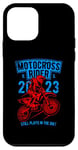 Coque pour iPhone 12 mini Motocross Dirt Bike Racing Design vieilli