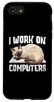 iPhone SE (2020) / 7 / 8 I Work On Computers Siamese Cat Meezer Case